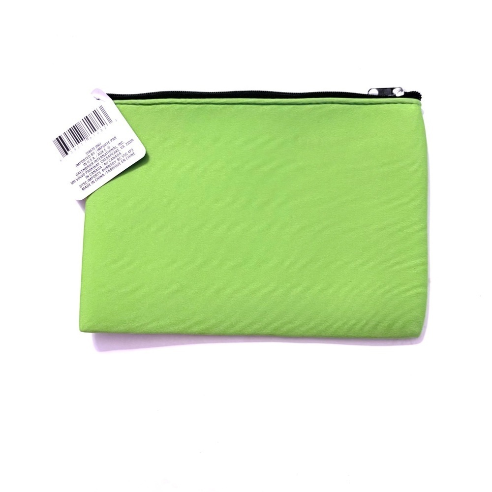 NWT SAC A COSMETIQUES Cosmetic Bag, green and white - Picture 2 of 2